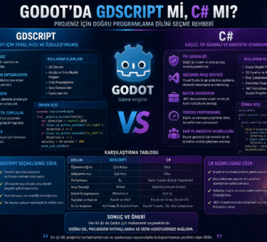 Godot'da GDScript mi C# mı?: Projeniz İçin Doğru Programlama Dilini Seçme Rehberi - Indie Atölye