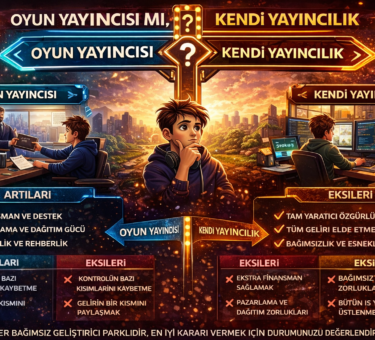 Oyun Yayıncısı mı, Kendi Kendine Yayıncılık mı? Bağımsız Geliştiriciler İçin Doğru Kararı Verme - Indie Atölye